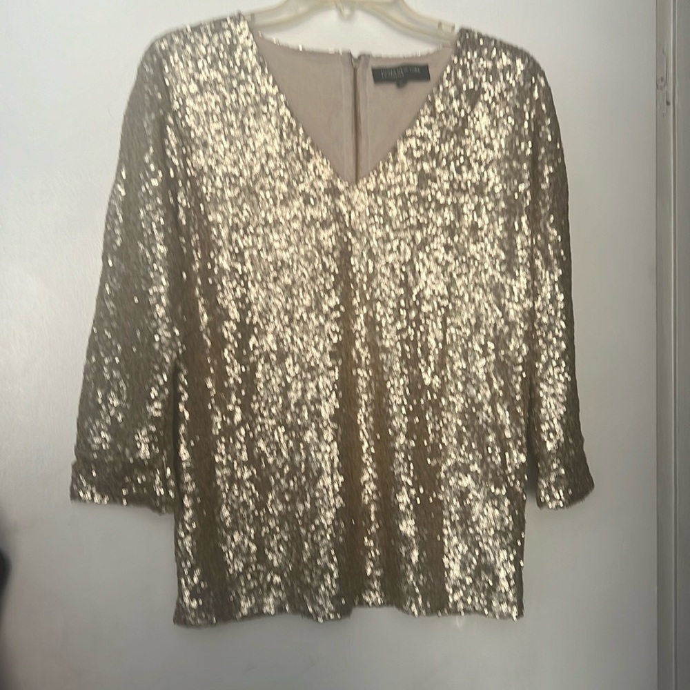 Gold Sequin Top